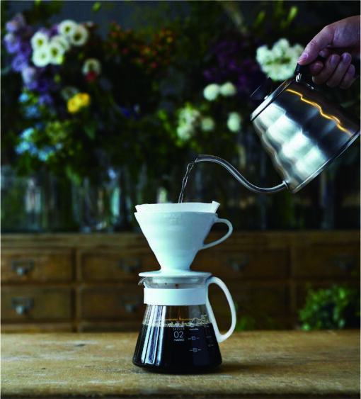 Hario V60 02 Seramik Kahve Demleme Seti "Beyaz" - Görsel 3