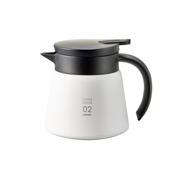 Hario V60 02 Yalıtımlı Paslanmaz Servis Sürahisi Beyaz (600ml)