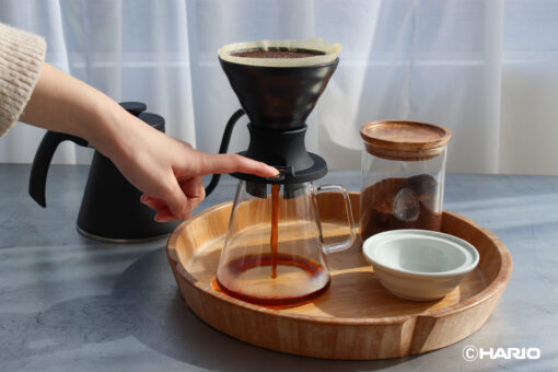 Hario V60 Immersion Ceramic Dripper SWITCH (Siyah) - Görsel 4